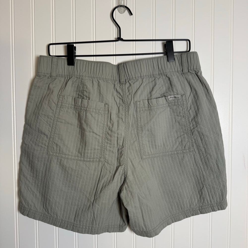Eddie Bauer Packable Dobby Stripe Sage Hiking Shorts Women’s Size 8 NWT - Picture 2 of 9